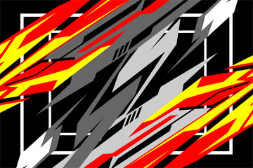 vector abstract racing background design with a unique striped pattern and a combination of bright colors and star effects, suitable for your branding design - obrazy, fototapety, plakaty