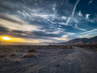 Death Valley Desert. National Park. Eastern California, Mojave Desert, The Great Basin Desert. The hottest place on Earth.