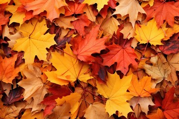 Fototapeta premium Maple leaves background