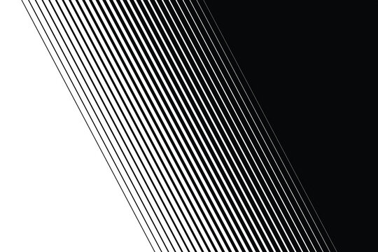 Thin straight line smooth transition from black to white  line pattern background.