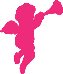 The cupid layout for valentine or love concept.