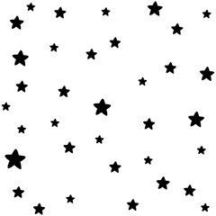 Star Pattern Background. pattern of star doodle. Star hand drawn.	