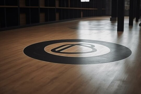 floor copyright symbol with space. Generative AI