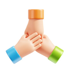 PNG 3D Teamwork icon isolated on a white background