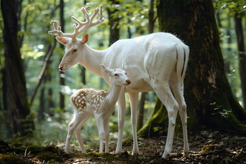 white deer albino baby deer 