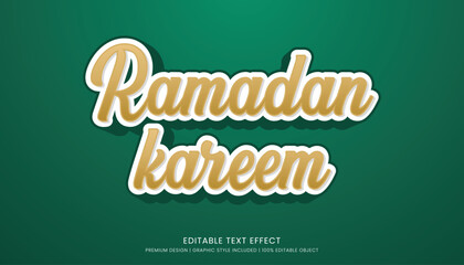 ramadan kareem text effect style editable template background minimalist and islamic style eid mubarak iftar party