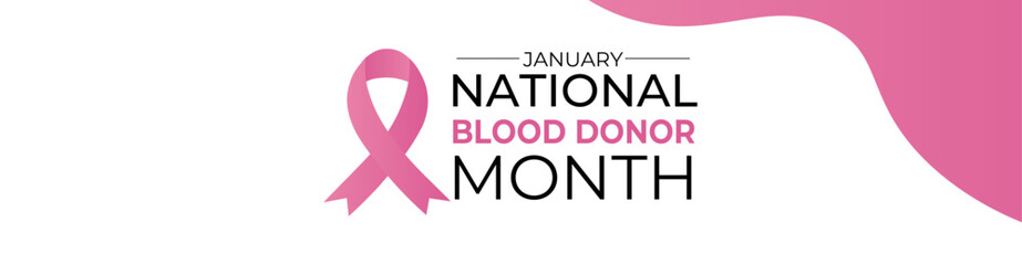 vector graphic of national blood donor month  Holiday concept. Template for background, banner, cover, website, flyer, brochure, Greeting Card, background card, poster with text inscription.