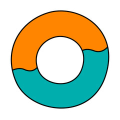 Donuts of cute clip art vector illustration