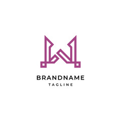 Letter W logo Modern Elegant Logotype Design Template.