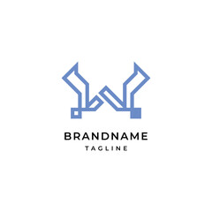 Letter W logo Modern Elegant Logotype Design Template.