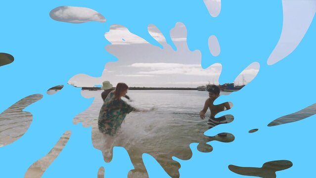 Fluid Transition In-Out Landscape Square Portrait