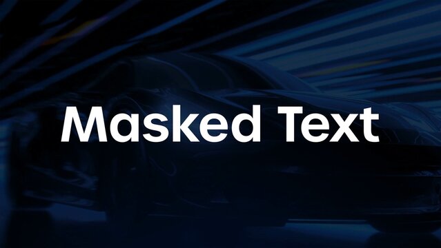 Single Line Masked Text Animations