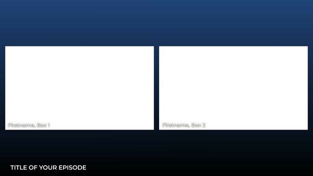 Stream 1-4 Box Frame Overlay with Branding for Social
