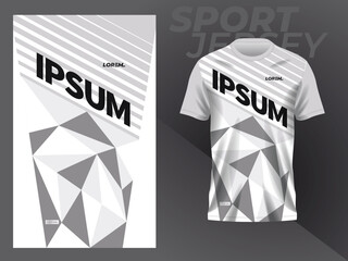 white jersey mockup template design for sport uniform