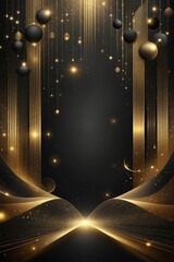 Golden background template