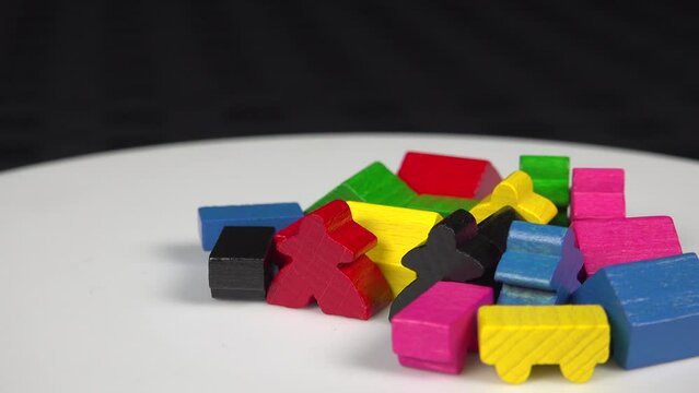 Carcassonne Board Game tiles in detail