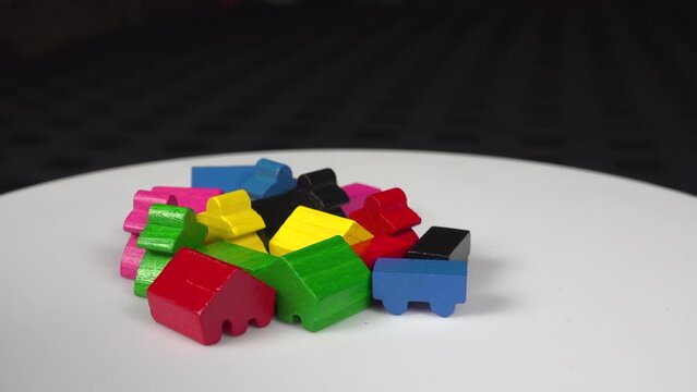 Carcassonne Board Game tiles in detail