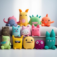 Funny cute fluffy toys