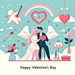 Valentine’s Day Art - Celebrate Love, Unique Valentine’s Day Illustrations