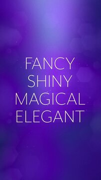 Vertical Glamour and Glitz Fullscreen Titles