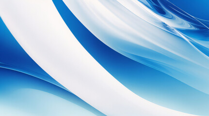 Modernes abstraktes blaues Hintergrunddesign mit Schichten aus strukturiertem, weißem, transparentem Material in Dreiecksrauten- und Quadratformen in zufälligen geometrischen Mustern	