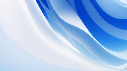 Obraz premium Modernes abstraktes blaues Hintergrunddesign mit Schichten aus strukturiertem, weißem, transparentem Material in Dreiecksrauten- und Quadratformen in zufälligen geometrischen Mustern 