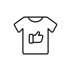 Obraz premium Good clothes outline icons, minimalist vector illustration ,simple transparent graphic element .Isolated on white background