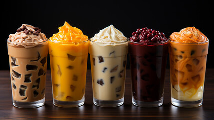 Fototapeta premium Refreshing Iced Coffee Beverages