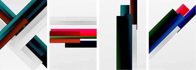 Stripes and lines poster abstract backgrounds. Vector illustration For Wallpaper, Banner, Background, Card, Book Illustration, landing page