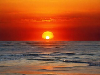 Obraz premium sunset in the sea