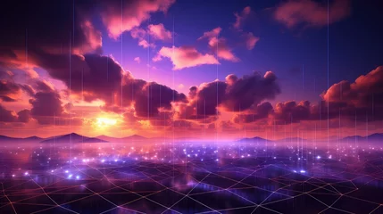Foto op Canvas storage cloud tech background illustration virtualization infrastructure, scalability networking, data software storage cloud tech background © vectorwin