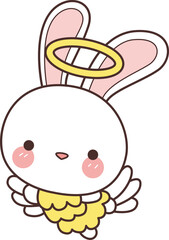 Icon of bunny costume,, can be use for Halloween stickers, christmas stickers, animal stickers, etc.