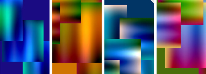 Fototapeta premium Metallic glossy square concept posters. Vector illustration For Wallpaper, Banner, Background, Card, Book Illustration, landing page