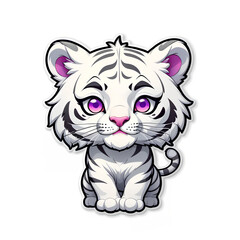 white tiger sticker #