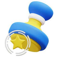 Stamp Collecting 3d icon illustration. Great for business, technology, company, websites, apps, education, marketing and promotion. Library 3d graphics.