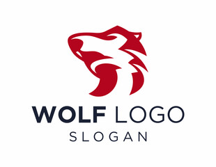 Fototapeta premium Logo design about Wolf on a white background. made using the CorelDraw application.
