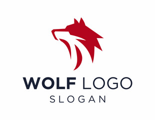 Logo design about Wolf on a white background. made using the CorelDraw application.