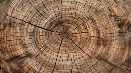section of the tree trunk with annual rings. - Slice wood.