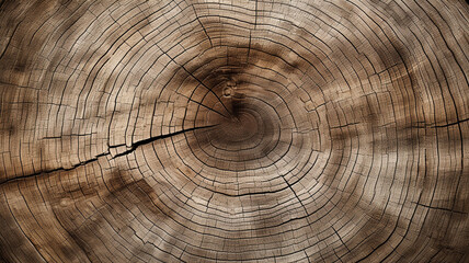 section of the tree trunk with annual rings. - Slice wood.