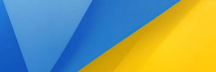 Abstrakter, verschwommener Verlaufsgitterhintergrund in blauen und gelben Farben der Nationalflagge der Ukraine. Poster- oder Bannervorlage. Leicht bearbeitbare Vektorillustration in sanften Farben oh