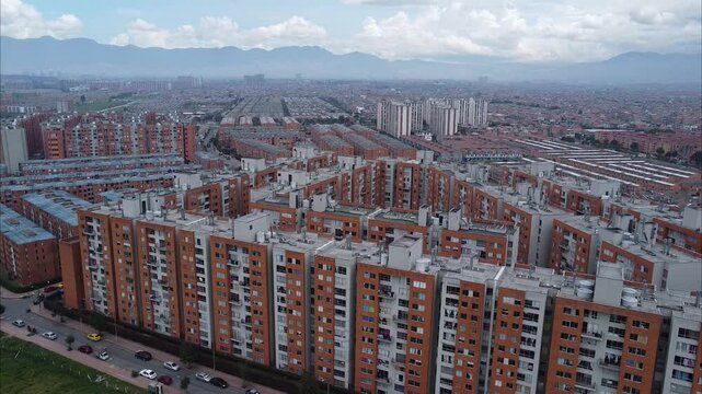 conjuntos al sur de Bogot&aacute;, vista a&eacute;rea de los edificios  