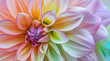 Fototapeta premium Natures beauty captured in colorful flower close up 