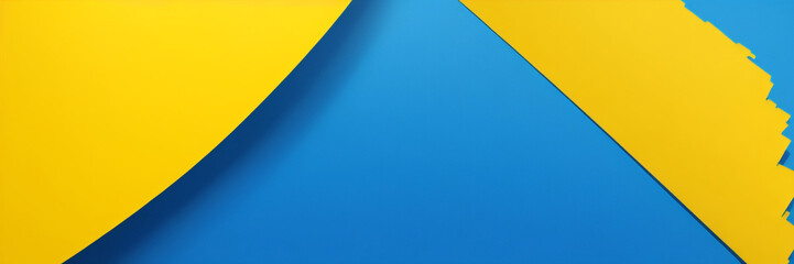 Abstrakter Grunge-Hintergrundvektor mit Pinsel und Halbtoneffekt, Template-Design-Banner mit blauem und gelbem Farbverlauf der ukrainischen Flagge	