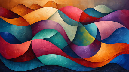 Vibrant Abstract Wavy Texture