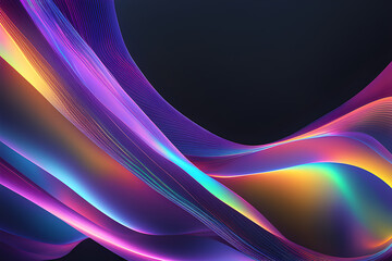 Abstract 3d holographic background