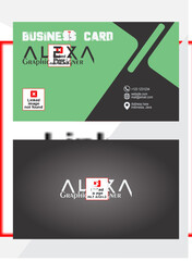 business card with the profesional design, template