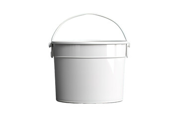 plastic bucket isolated on a Transparent background. Generative AI
