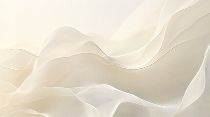 Abstract Wavy Forms in Soft Pastel Tones