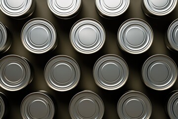 Tin can background.