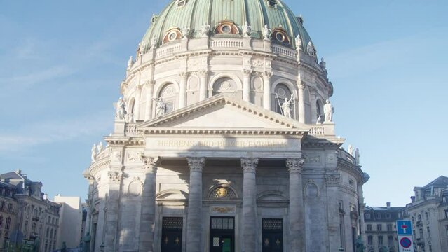 Frederik's Church on a sunny winter afternoon